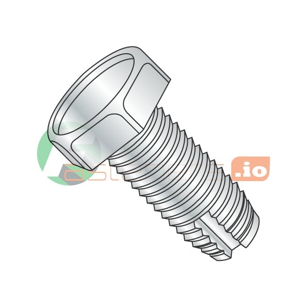 Newport Fasteners Thread Cutting Screw, 1/4"-20 x 3/4 in, Zinc Plated Steel Hex Head Hex Drive, 3000 PK 982508 - main